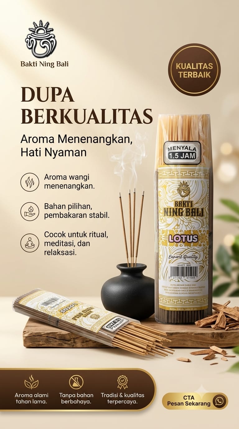 Rekomendasi dupa wangi yang dicari banyak orang
